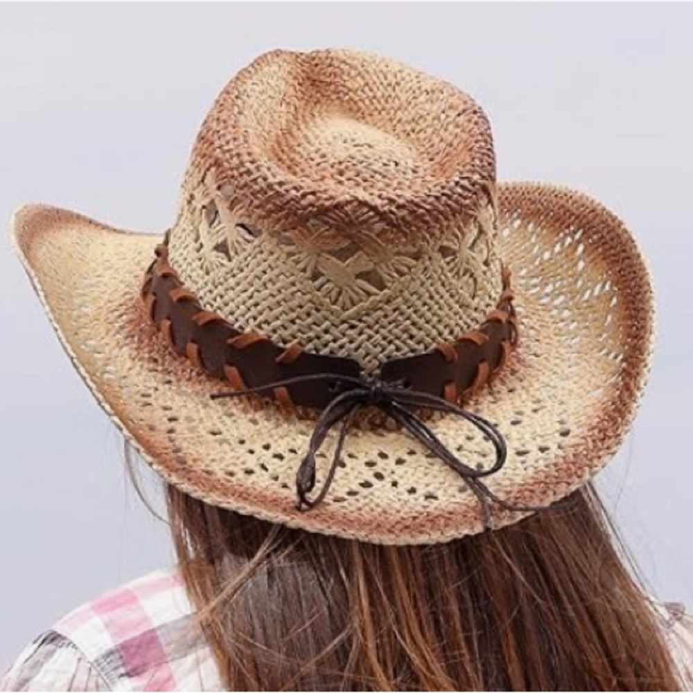 Vintage cowboy hat with replaceable hat bands, NWT